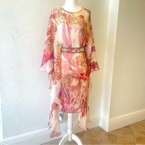 Lilusa Boho Dress Maxi Beach Cover Up Floral